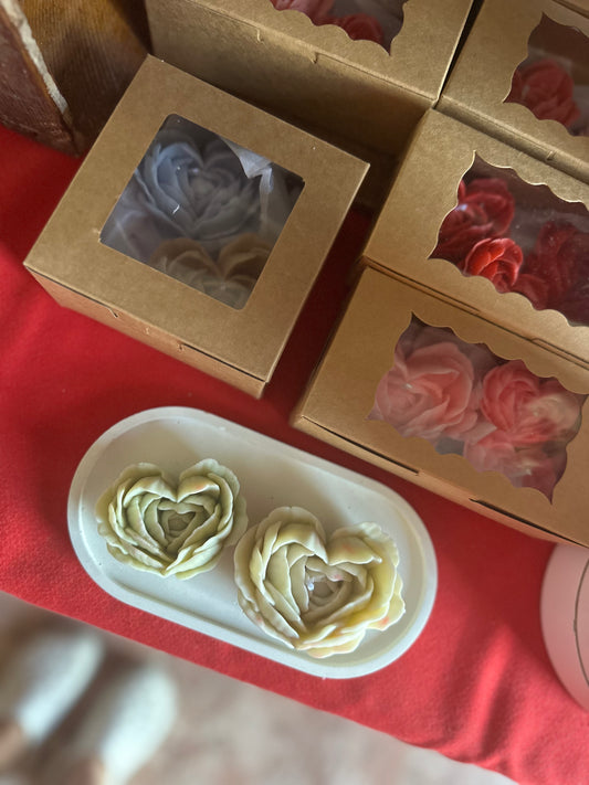 Pack flor forma corazón