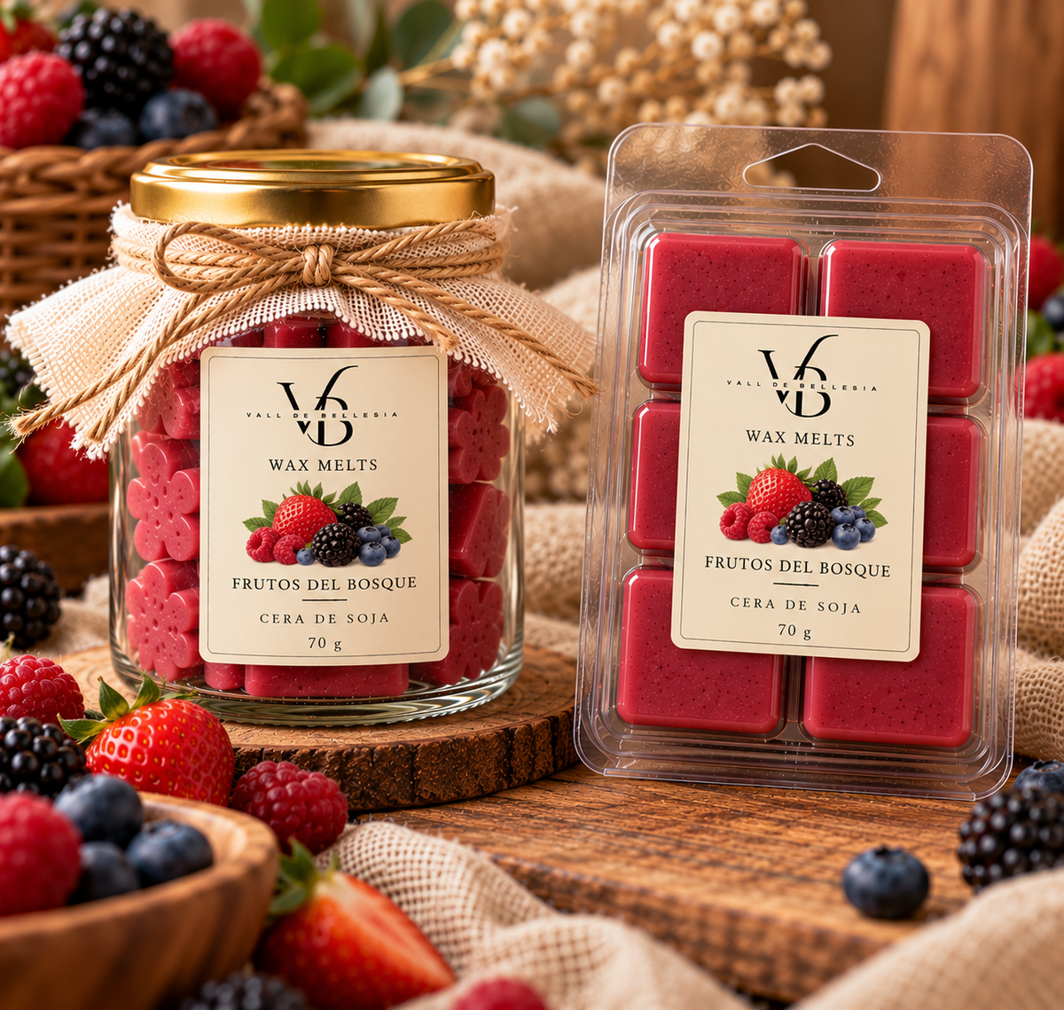 Wax melts de cera de soja 70 g